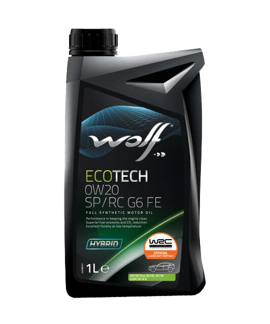 Моторное масло Wolf EcoTech 0W20 SP/RC G6 XFE, 1л